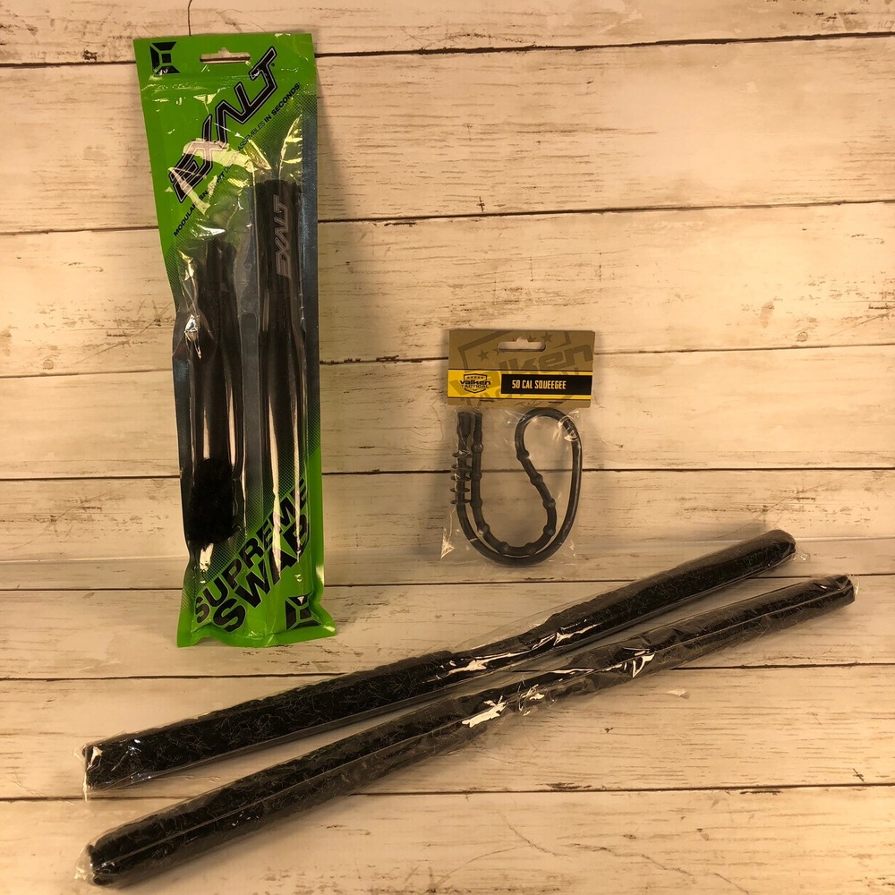 Exalt Supreme Swab Midnight Valken 50 Cal Squeegee Paintball Barrel Cleaner Lot